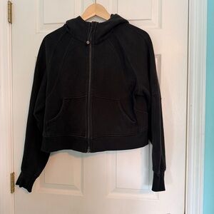 Lululemon Black Zip-Up Hooded Sweatshirt